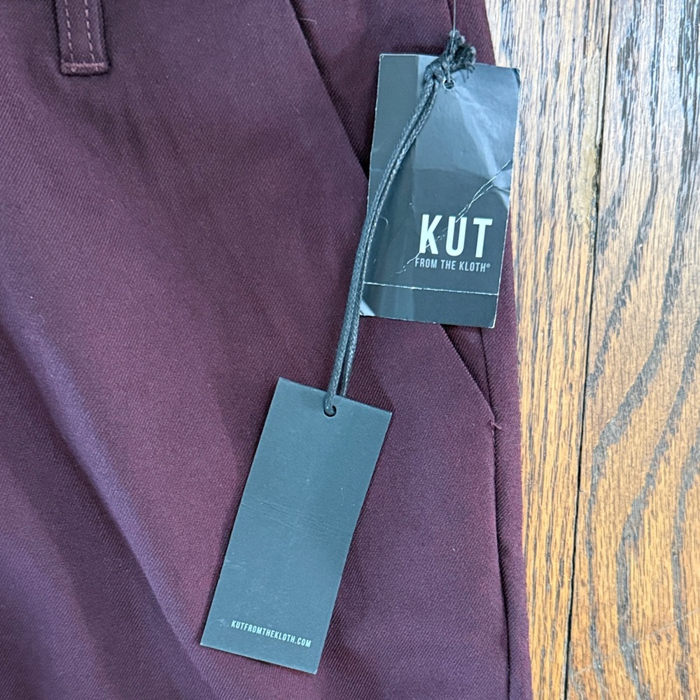 B36 Kut from the Kloth Women's 14 Plus Size Flare Pants in Deep Purple - Picture 4 of 6